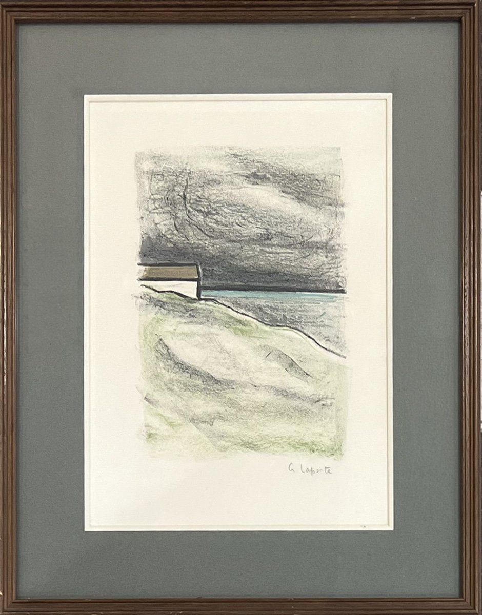 Georges Laporte - Untitled - Pastel On Paper - 1966