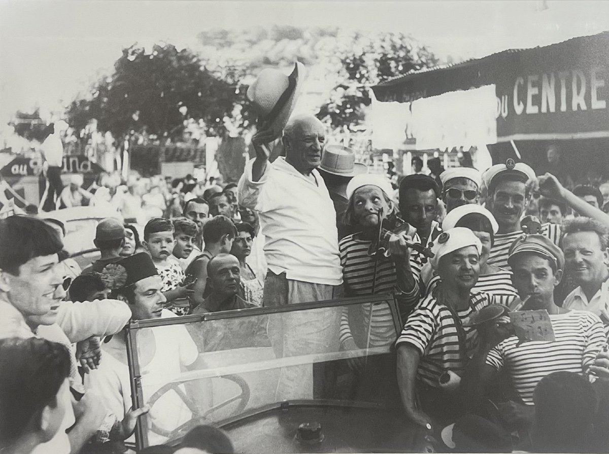 André Villers - Picasso In A Car - Silver Print-photo-2