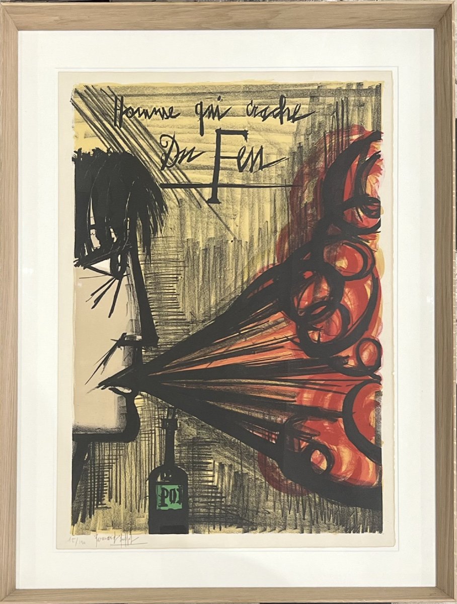 Bernard Buffet - The Fire Eater - Lithograph - 1968