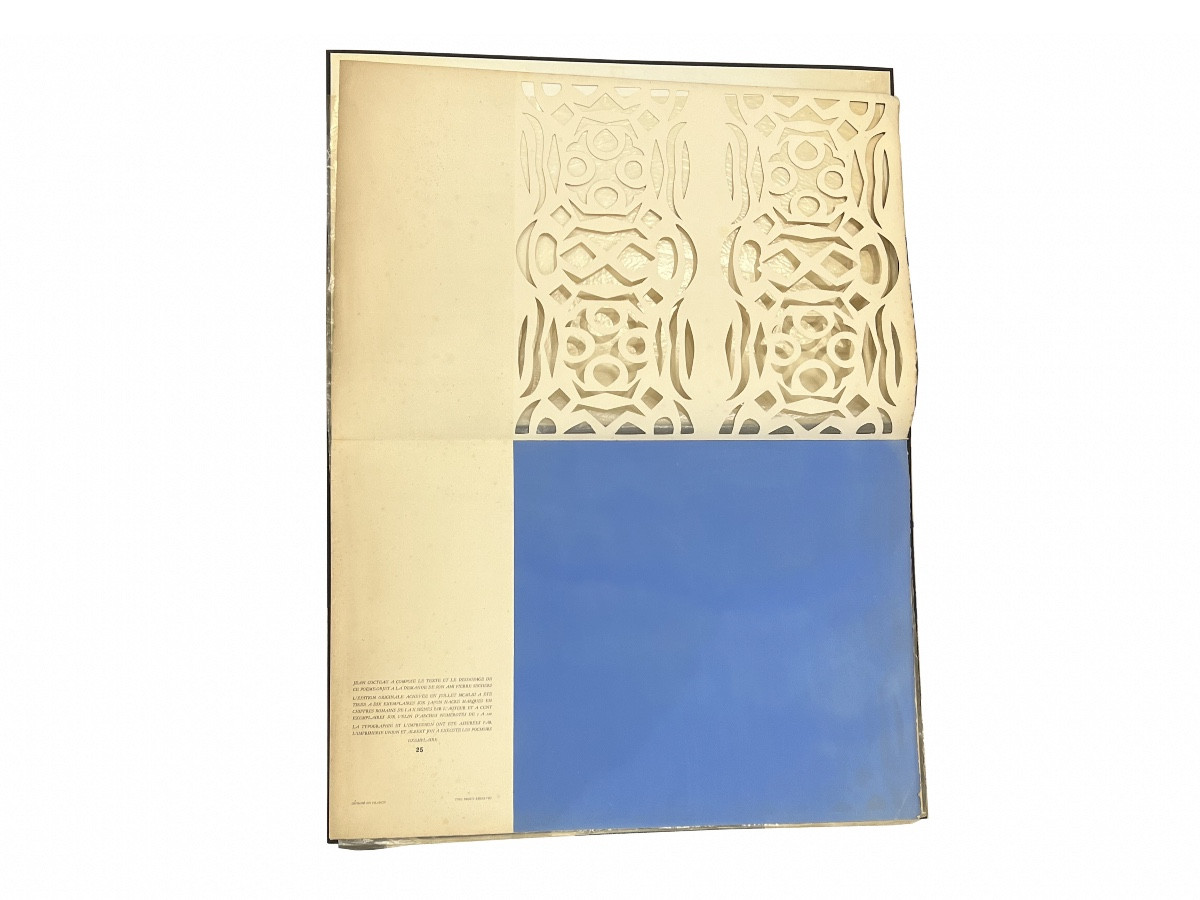 Jean Cocteau - Lace Of Eternity - Poem-object - Cut-out - Arches Vellum Paper - 1953-photo-2