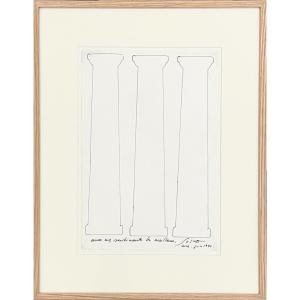 Sasha Sosno - Columns - Felt On Paper - 1990