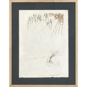 Salvador Dali - Tristan And Iseult - Etchings And Drypoints On Vellum Paper - 1970