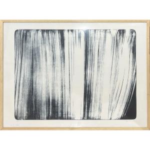 Hans Hartung - L-5 B-1976 - Lithograph On Vellum Paper Bfk Rives - 1976