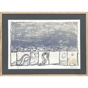 Pierre Alechinsky - Grain - Lithographie - 1981