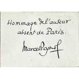 Marcel Pagnol - Dédicace De l'Artiste 