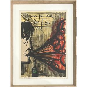 Bernard Buffet - The Fire Eater - Lithograph - 1968