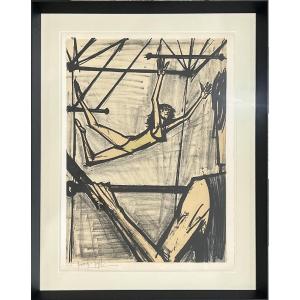 Bernard Buffet - The Trapeze Artists - Lithograph - 1968