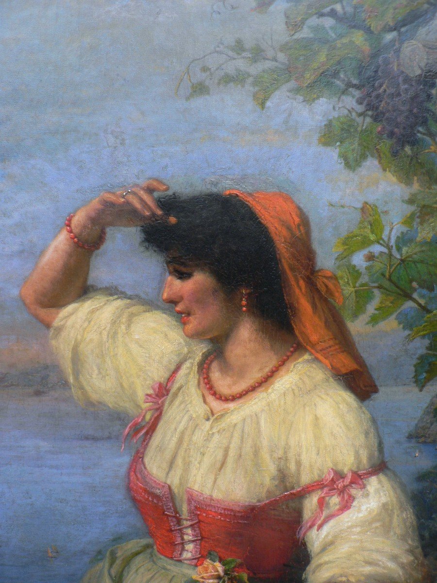 William Travers - The Neapolitan Woman With A Tambourine (1903)-photo-2