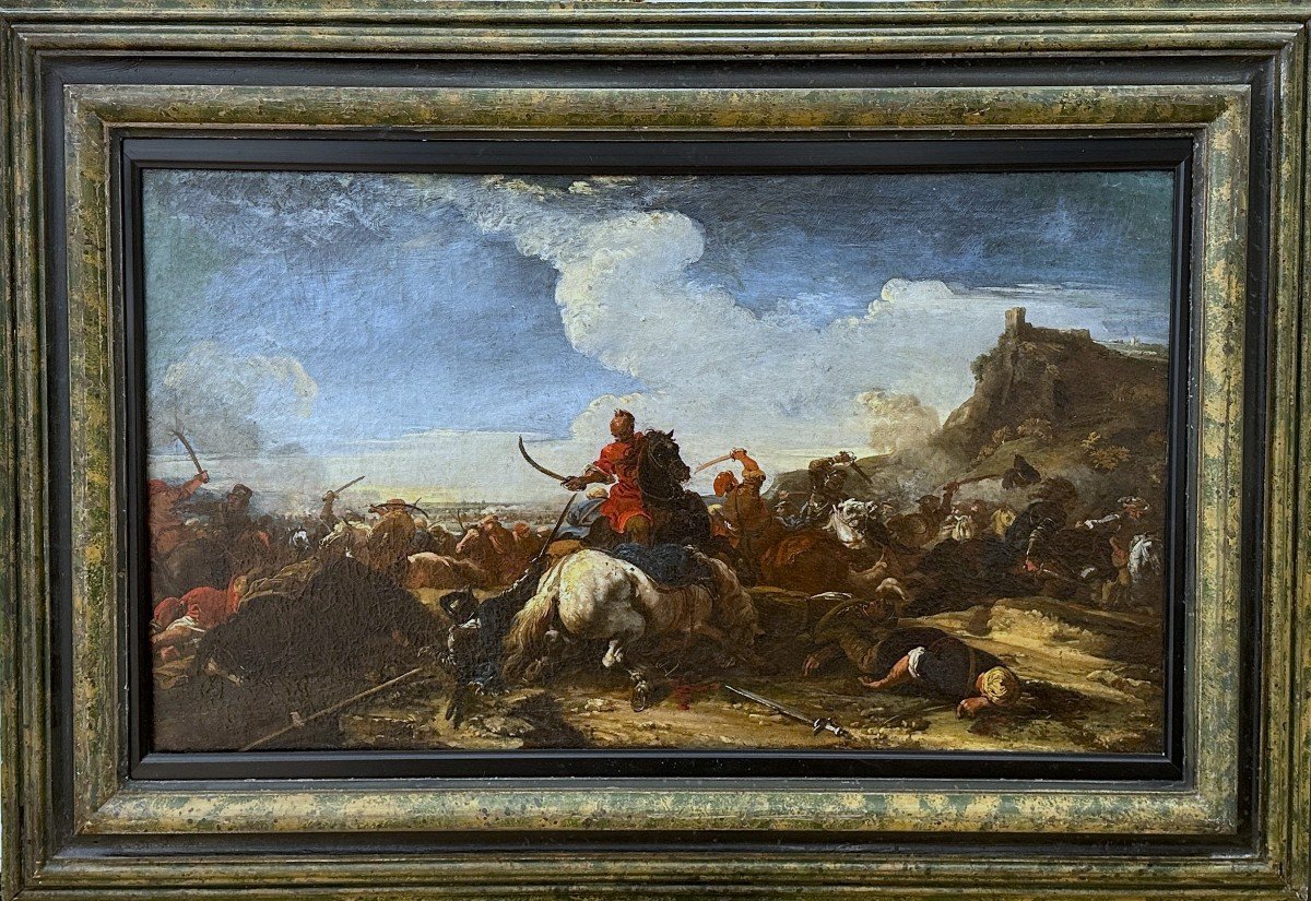 Jacques Courtois (1621-1676) - Battle Scene Between Christians And Turks