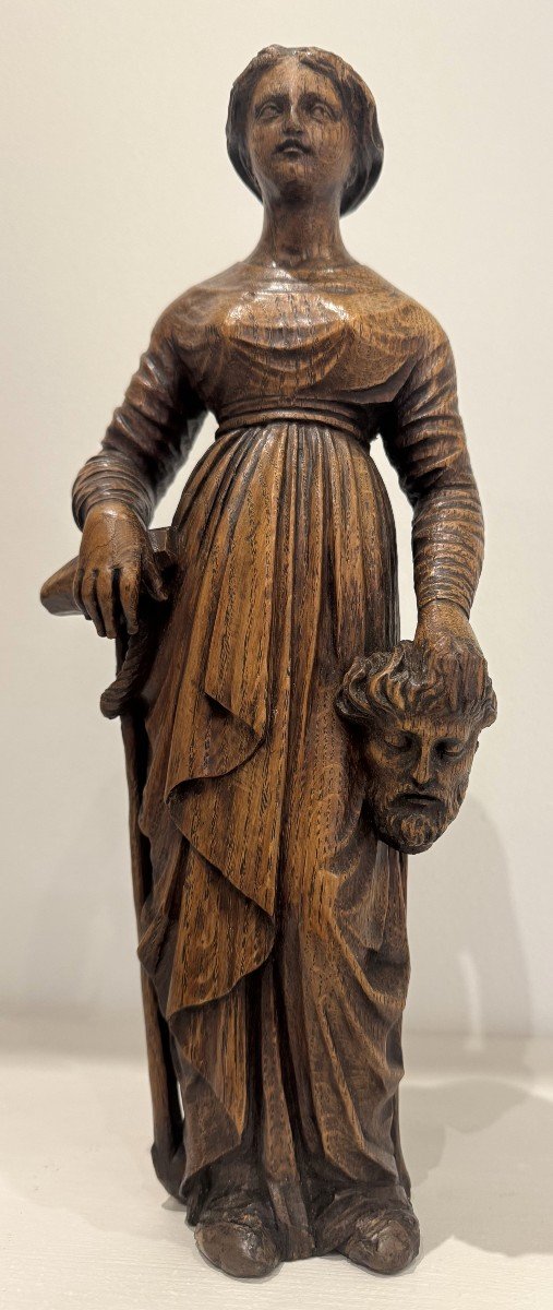 Judith And Holofernes - Wooden Sculpture From The End Of The 18th Century -