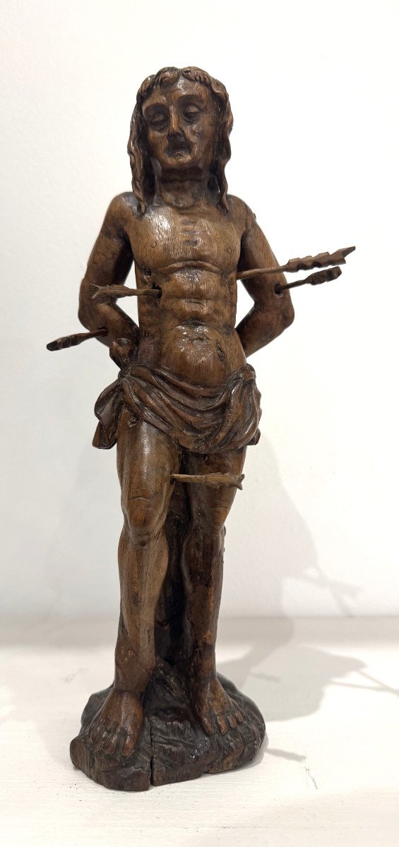 Saint Sebastian - Wood Sculpture, Late 16th Century-photo-2