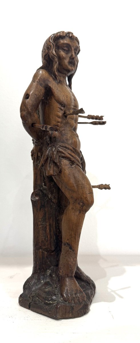 Saint Sebastian - Wood Sculpture, Late 16th Century-photo-4