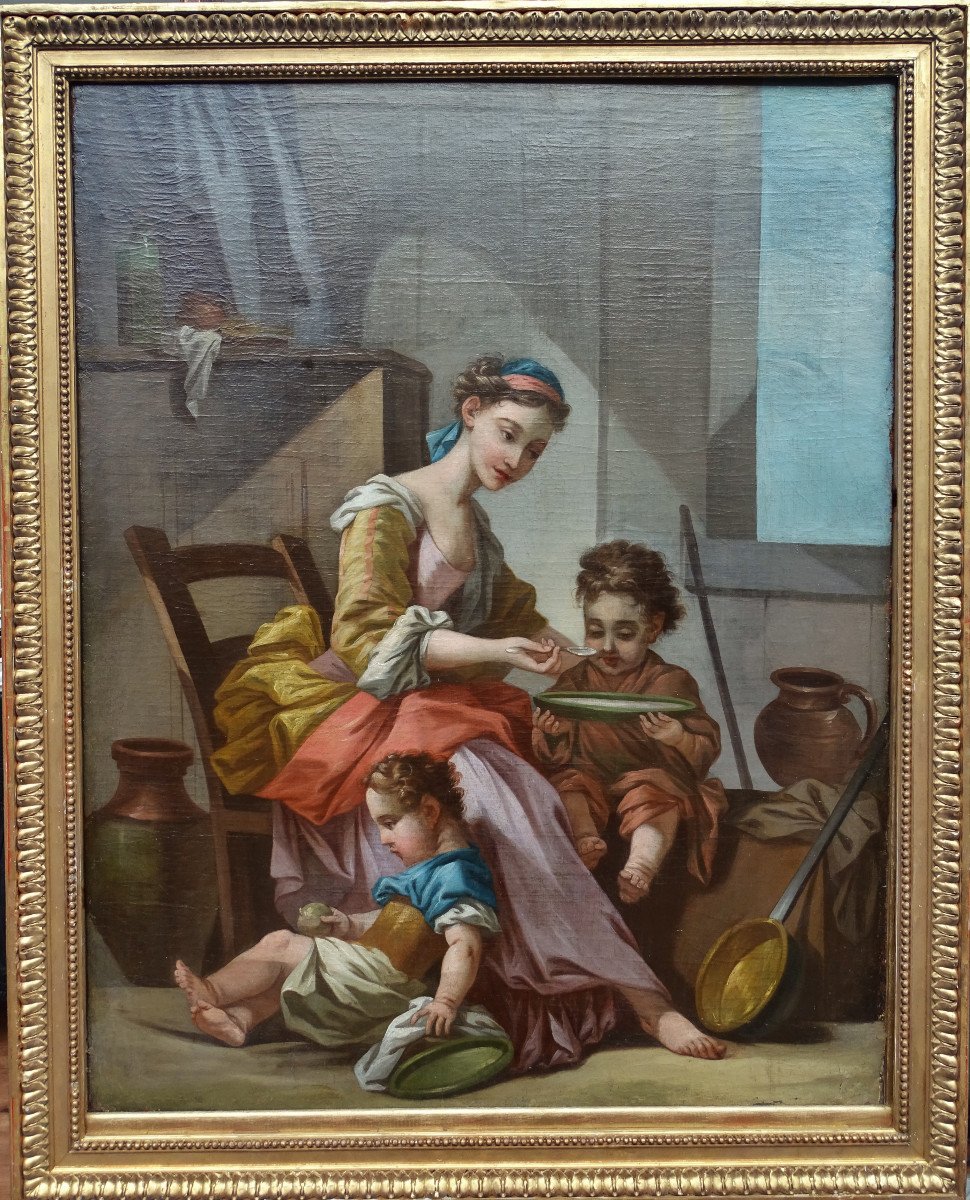 Carle Van Loo (circle)- The Caring Mother