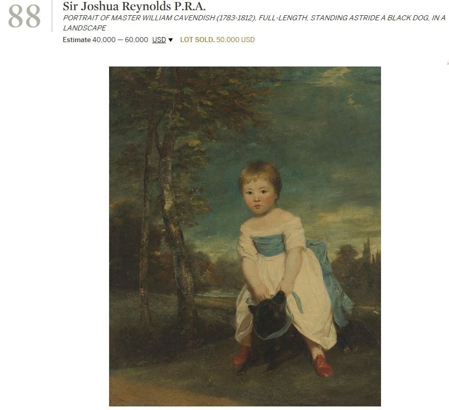 Joshua Reynolds (1723-1792) - Portrait Of Cavendish Child-photo-1