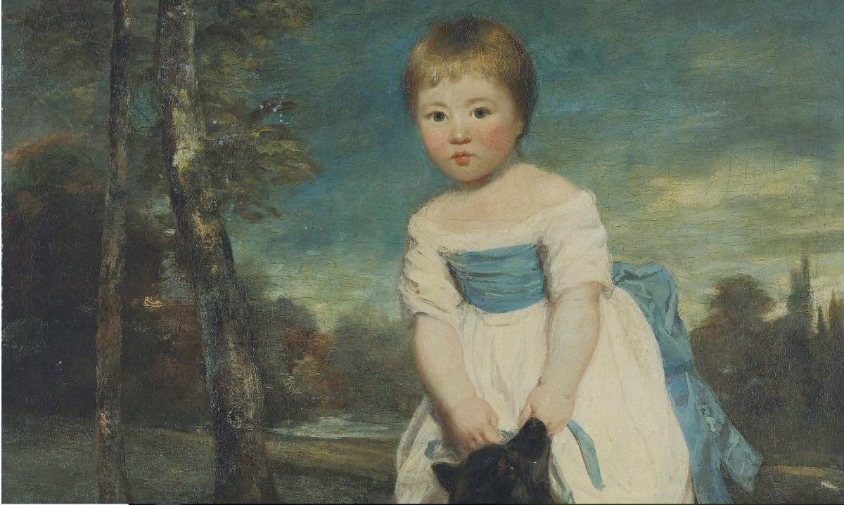 Joshua Reynolds (1723-1792) - Portrait Of Cavendish Child-photo-2