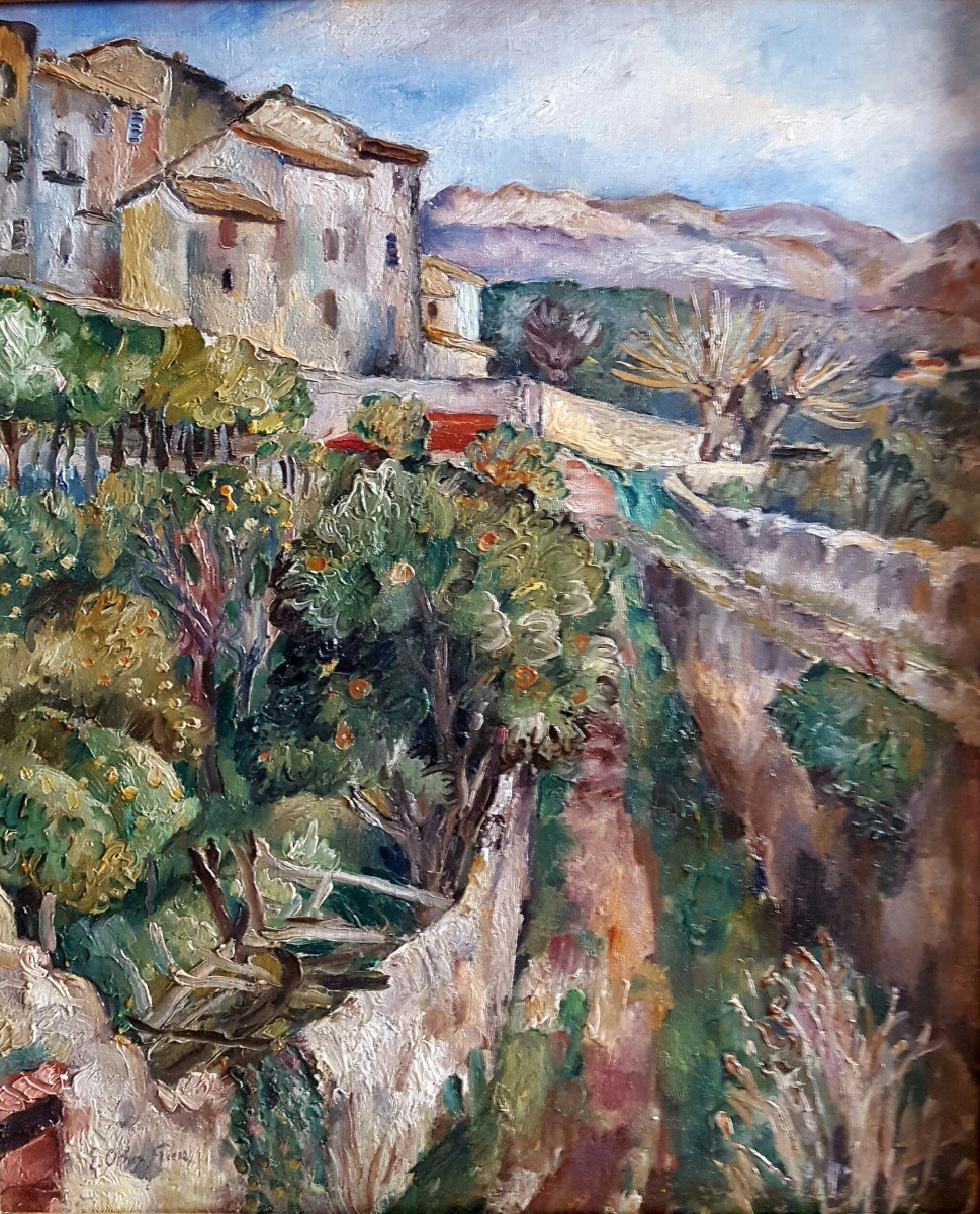 Emile Othon Friesz (1879-1949) Orchards In Saint-paul De Vence, Circa 1923-photo-2