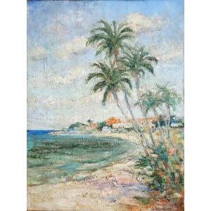 Ernest Lawson (1873-1939) - Plage à Miami