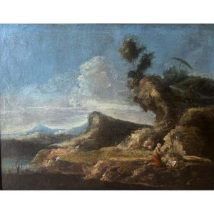 Antonio Maria Marini ( 1668-1725) -saint Jérôme Dans Un Paysage 