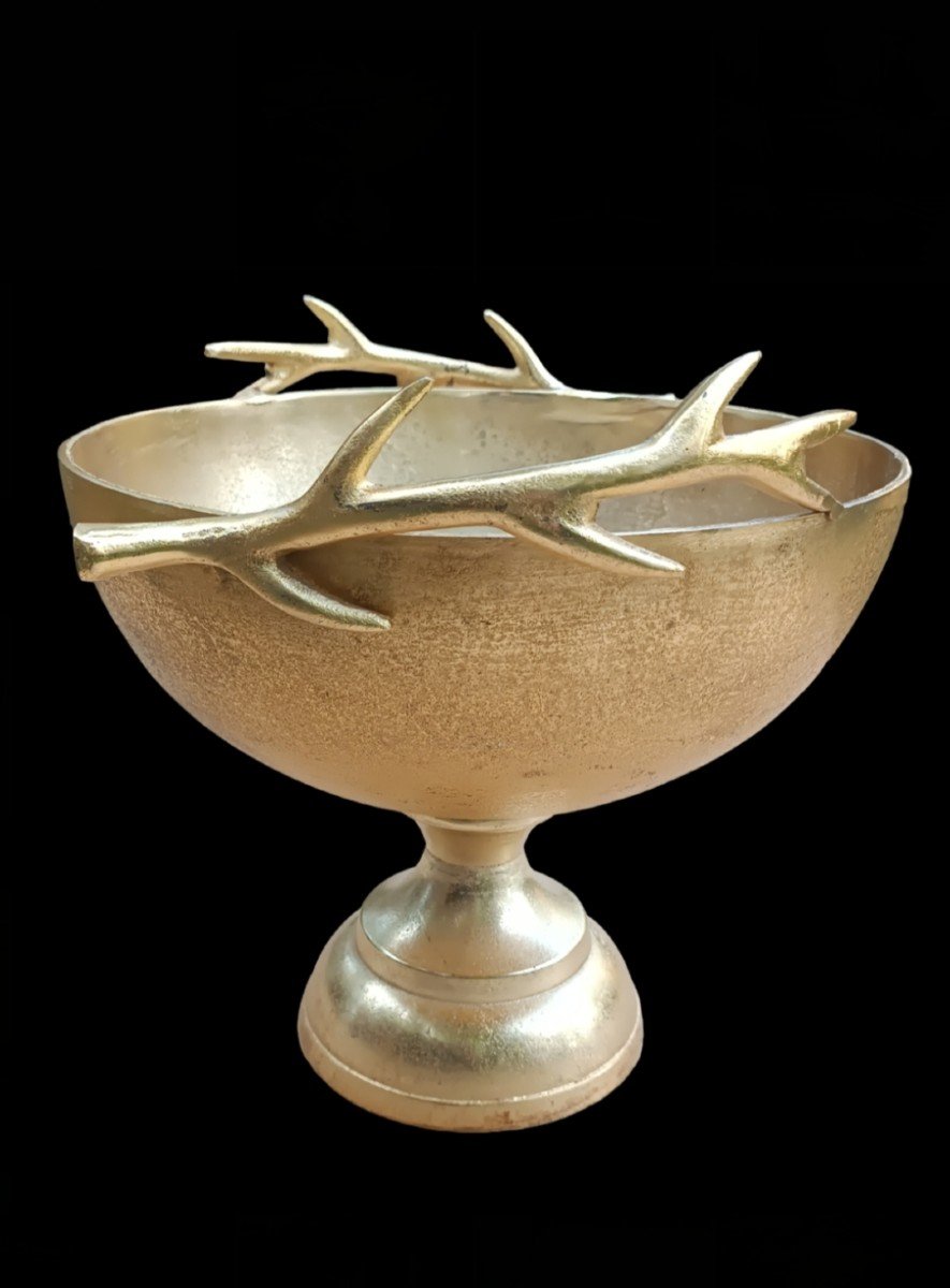 Important Gilded Cast Aluminum Cup