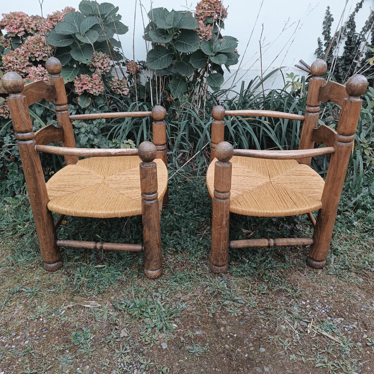 Pair Of Charles Dudouyt Armchairs 1940-photo-3