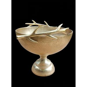 Important Gilded Cast Aluminum Cup