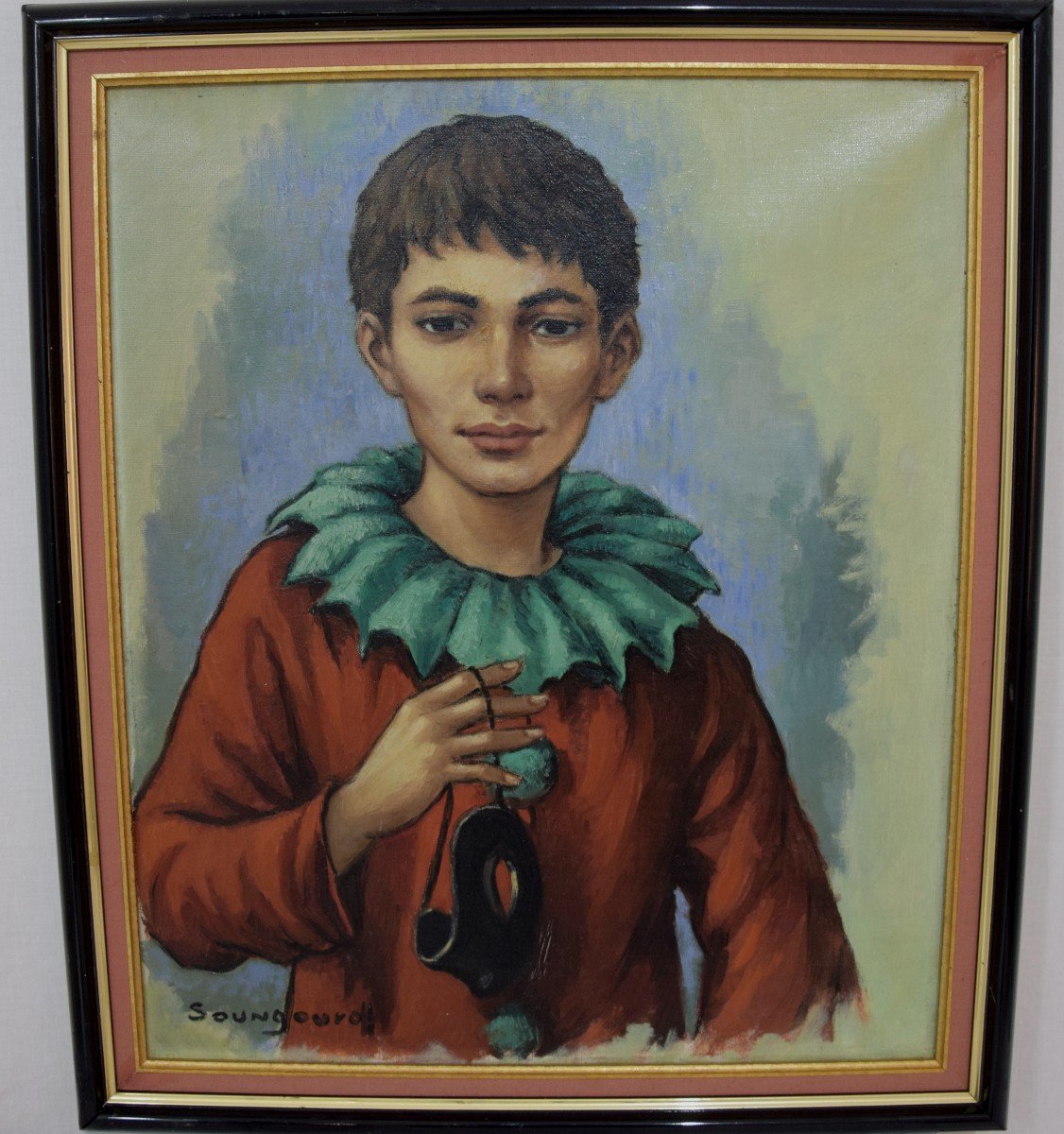 Antonin Ivanovich Soungouroff (1894,?) Portrait Young Boy-photo-1