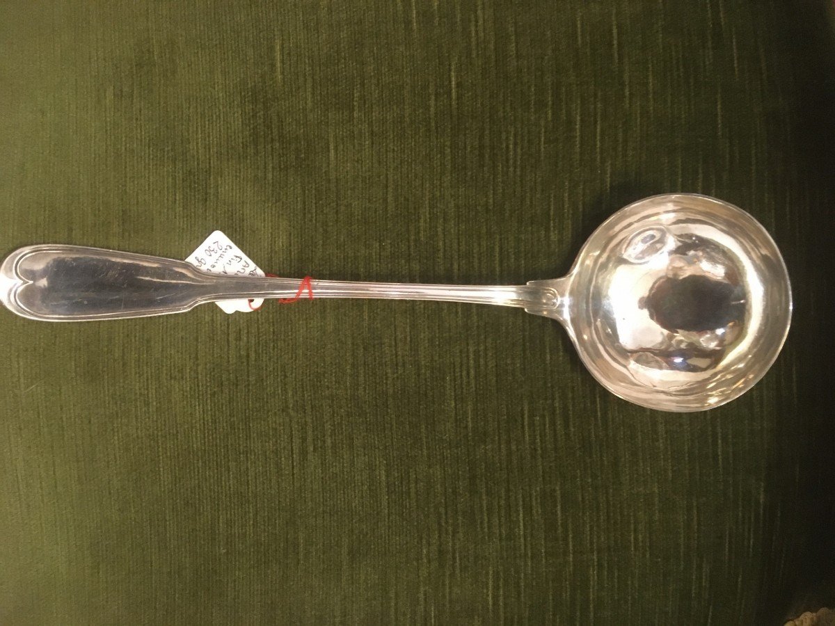 Large Ladle In Sterling Silver Early 19th-photo-2