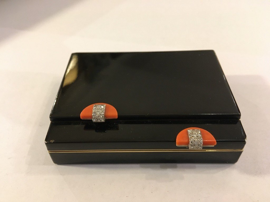 Cartier Paris Minaudière Compact, Art Deco Period-photo-2