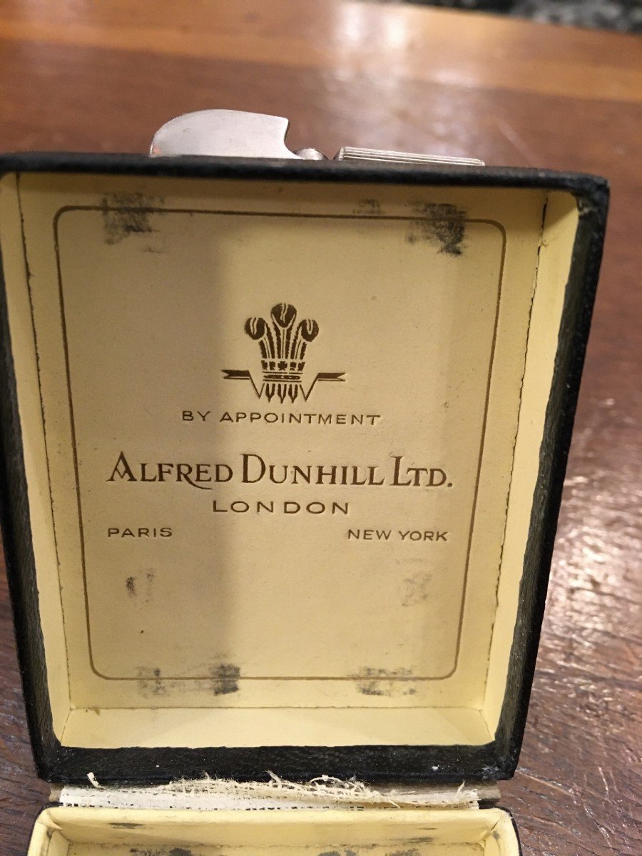 Very Rare Silver Petrol Lighter By Alfred Dunhill-photo-7