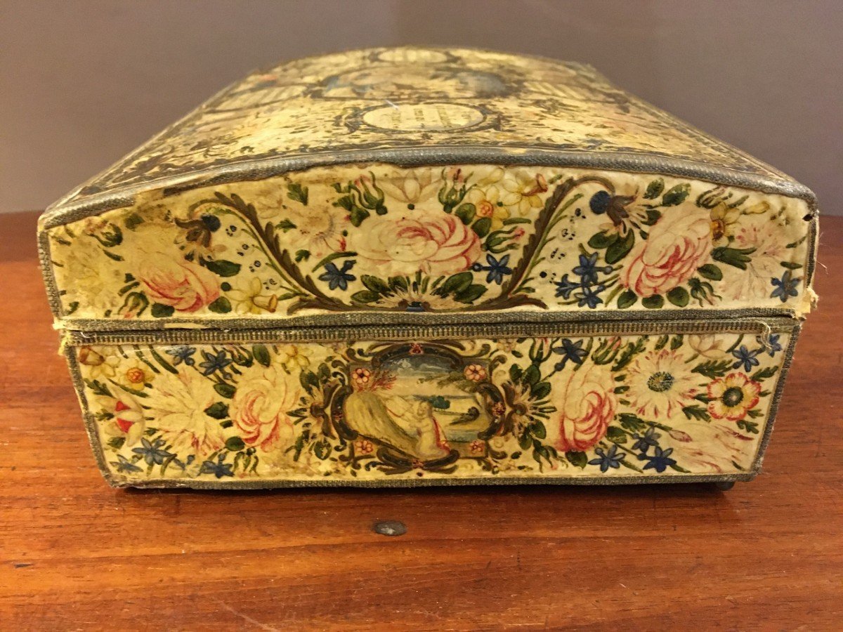Rare 18th Century Box With Bible Verses-photo-4
