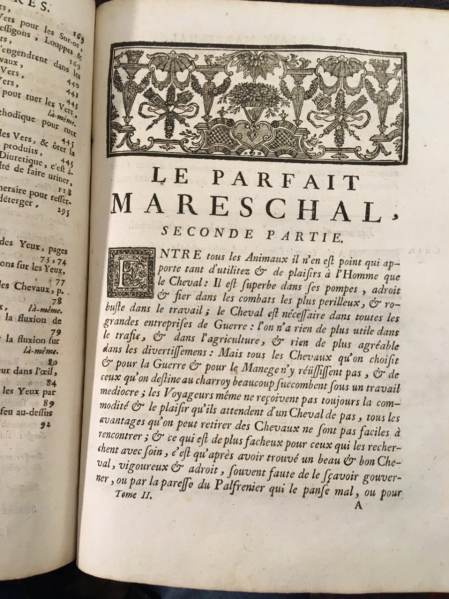 Trés Rare Livre Ancien Le Parfait Mareschal  1744 -photo-3