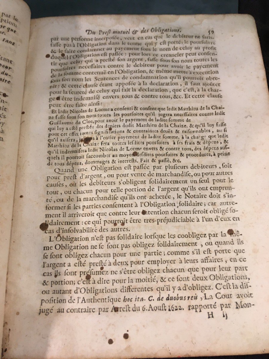 Trés Rare Livre De Droit Du 17éme Siécle  La Science Parfaite Des Notaires 1686 -photo-1