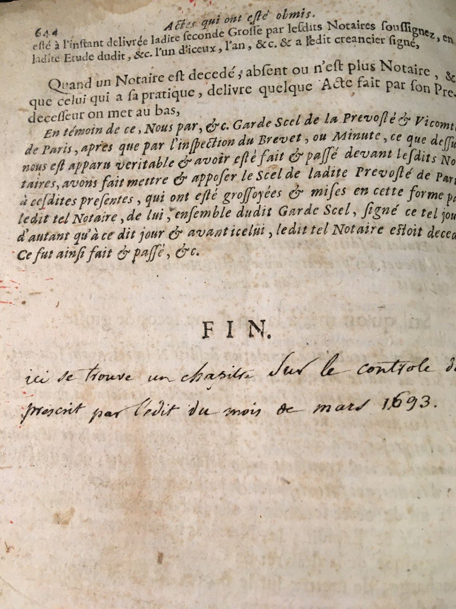 Trés Rare Livre De Droit Du 17éme Siécle  La Science Parfaite Des Notaires 1686 -photo-4