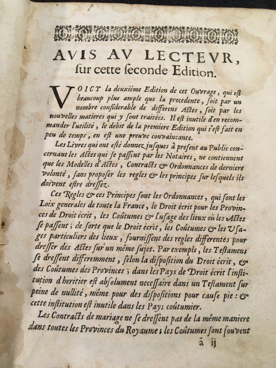 Trés Rare Livre De Droit Du 17éme Siécle  La Science Parfaite Des Notaires 1686 -photo-5