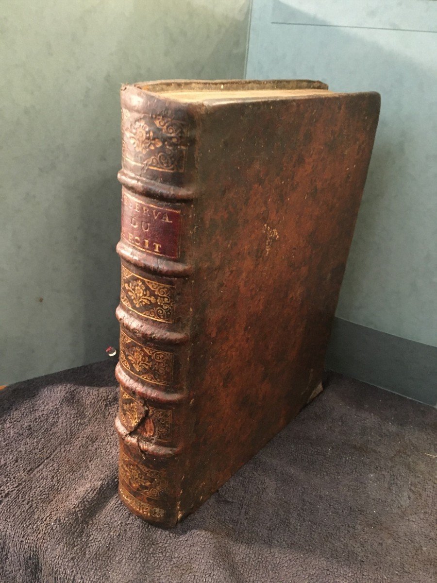 Rare Beautiful Law Book Various Observations Of Law 1717 -photo-2