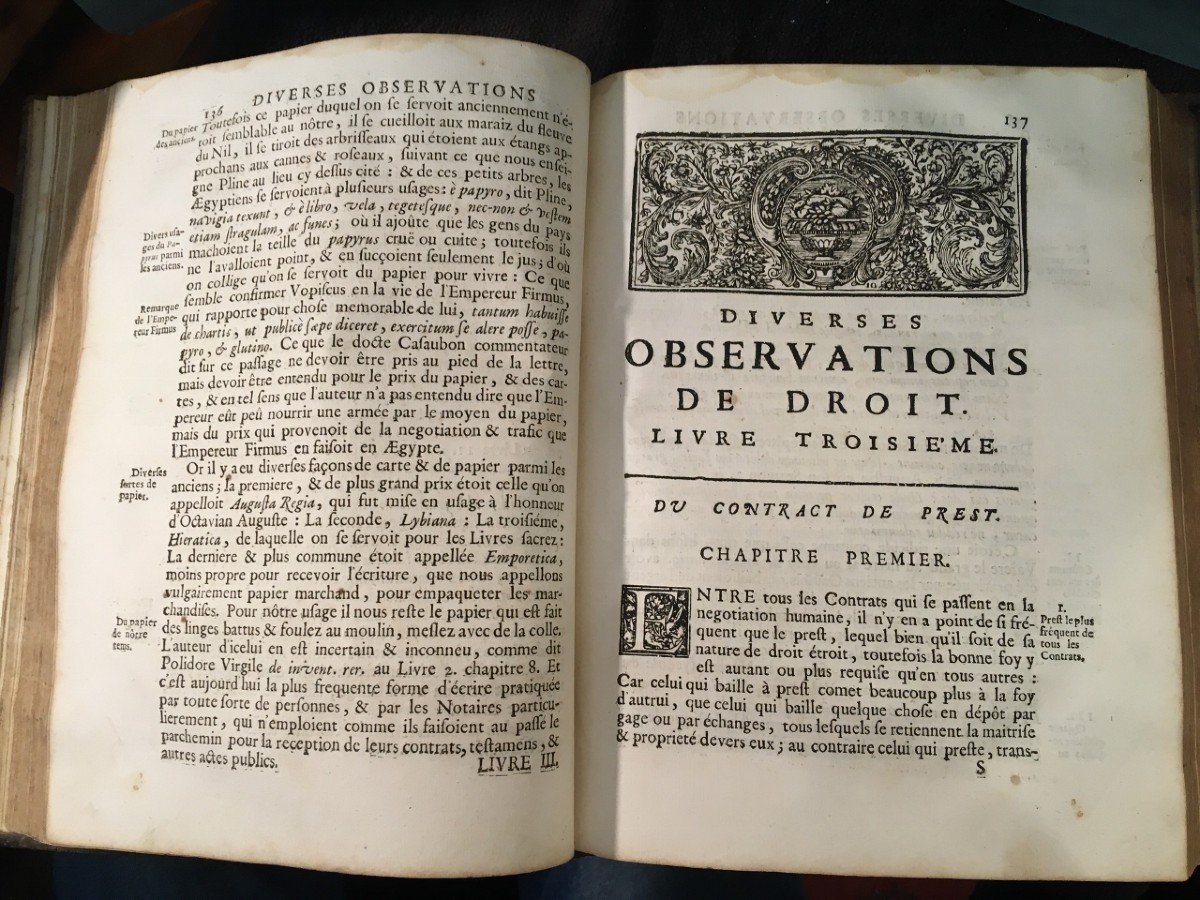 Rare Beautiful Law Book Various Observations Of Law 1717 -photo-2