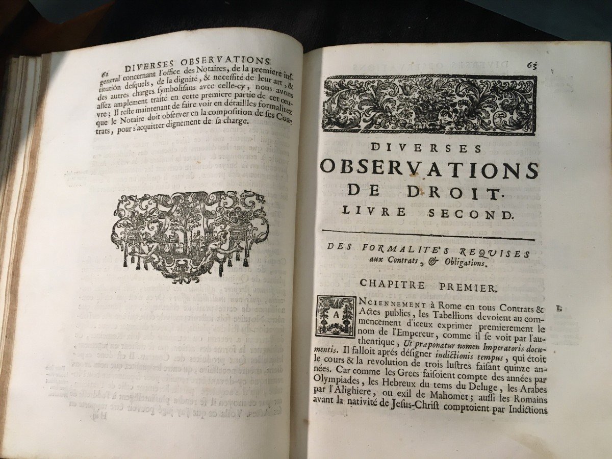 Rare Beautiful Law Book Various Observations Of Law 1717 -photo-3