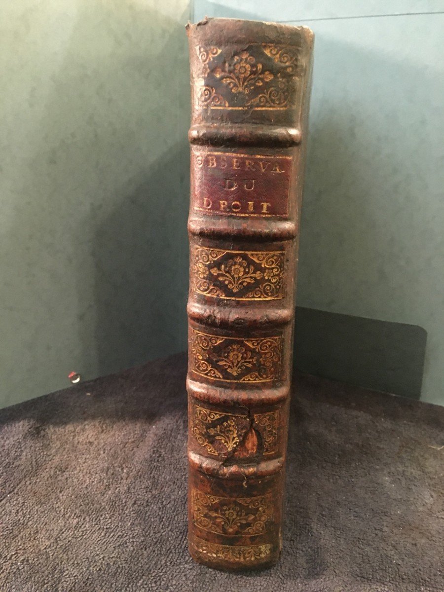 Rare Beautiful Law Book Various Observations Of Law 1717 