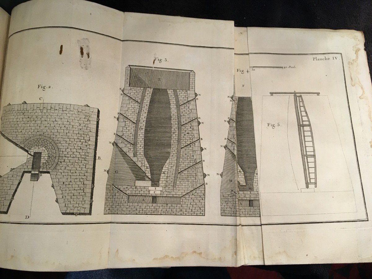 Rare Livre Scientifique  Voyages Métallurgiques Ou Recherches Et Observations 1774-photo-7