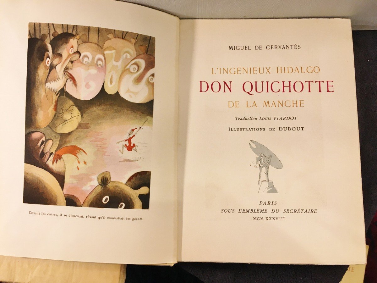 The Ingenious Hidalgo Don Quixote Of La Mancha Illustrations By Dubout Paris 1938-photo-5