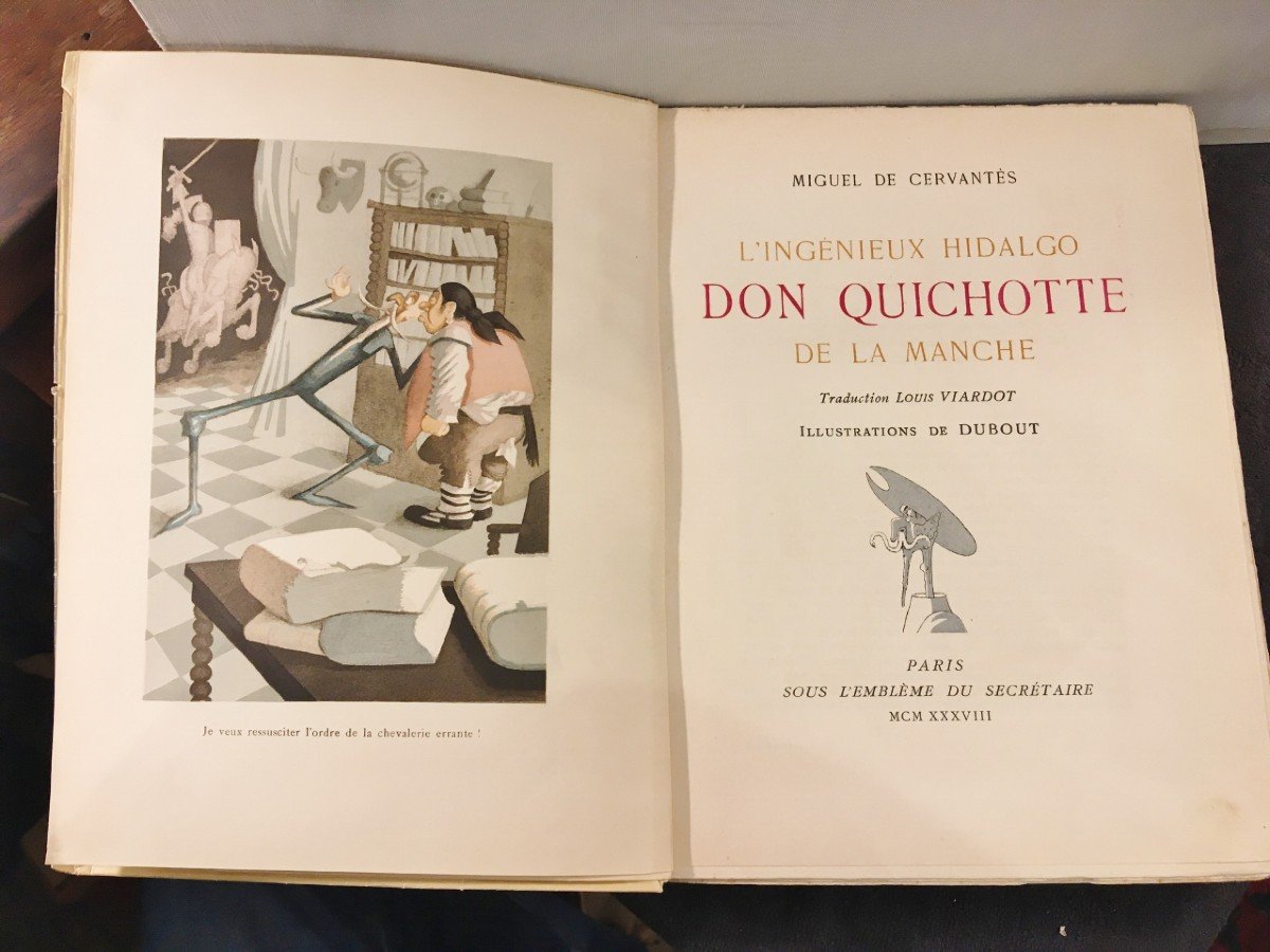 The Ingenious Hidalgo Don Quixote Of La Mancha Illustrations By Dubout Paris 1938-photo-7