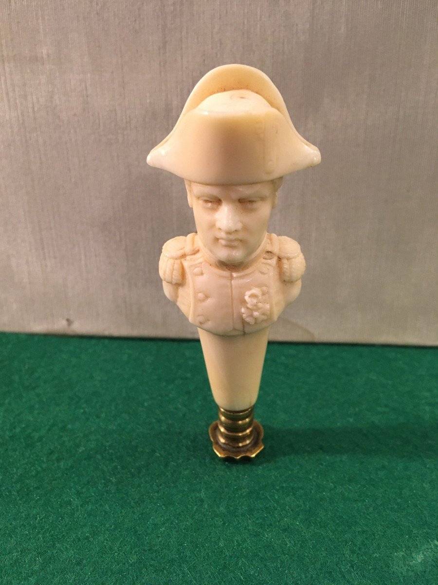 Seal Stamp Ivory Sailor Napoleon Bonaparte Bust 19th Century