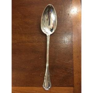 Serving Spoon In Sterling Silver 19th Century