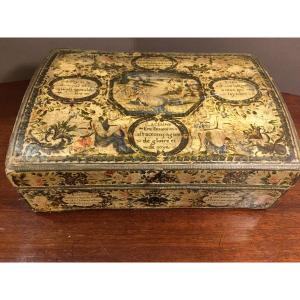 Rare 18th Century Box With Bible Verses