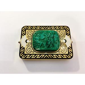 Art Deco Powder Compact By Gompers Monte Carlo Jeweler 