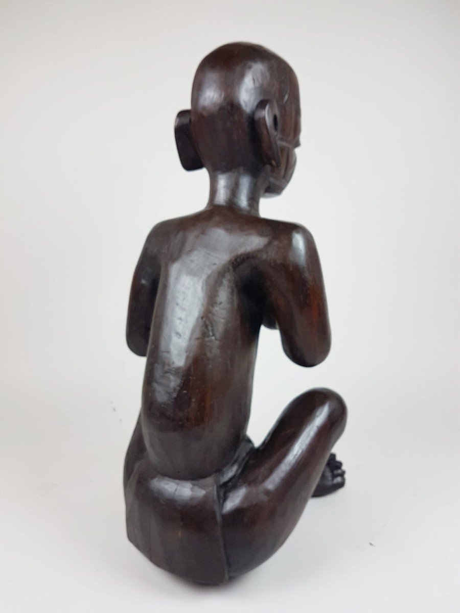 Statue Assise Makonde-photo-4