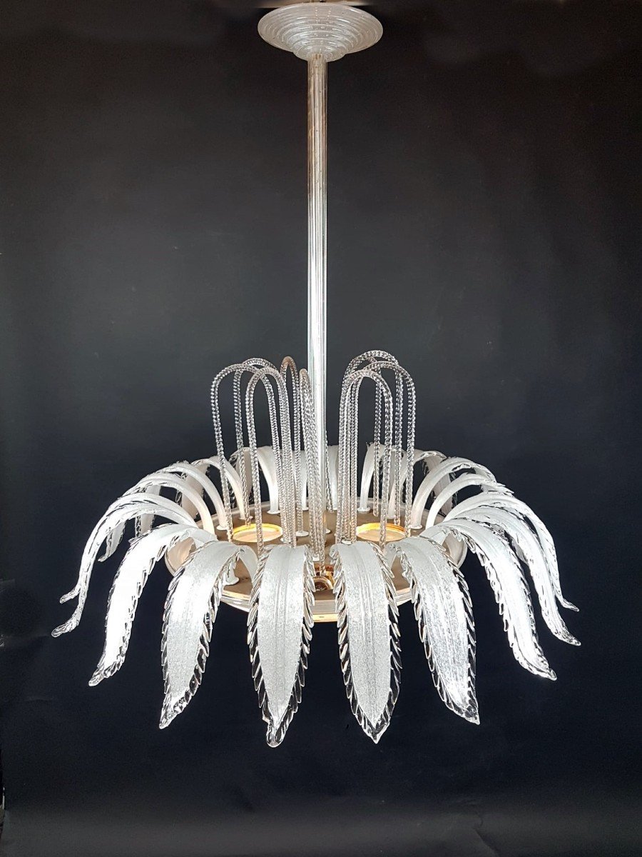 Art Deco Style Murano Chandelier-photo-5