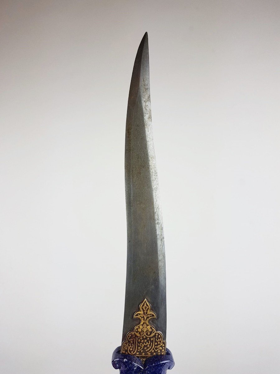 Indo-persian Dagger, Lapis Lazuli Handle-photo-2