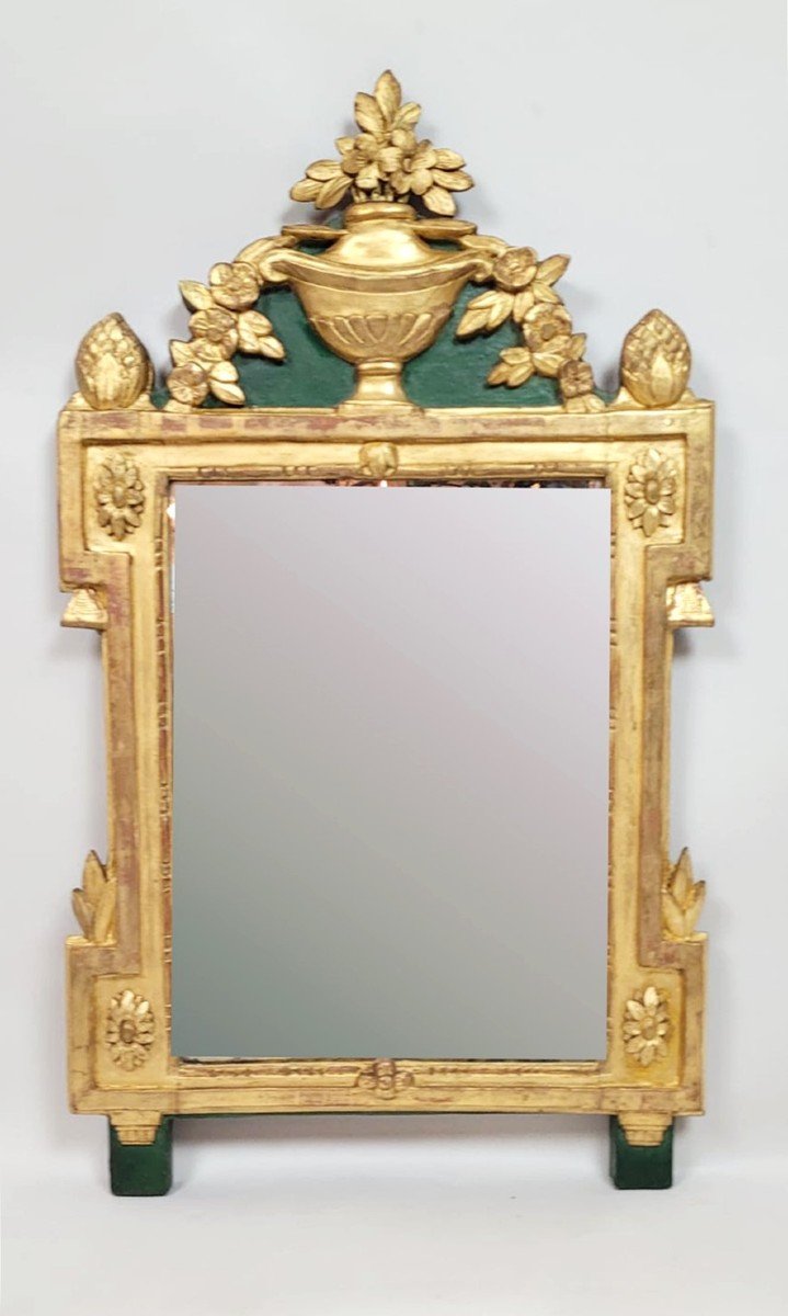 Mirror In Golden Wood Louis XVI