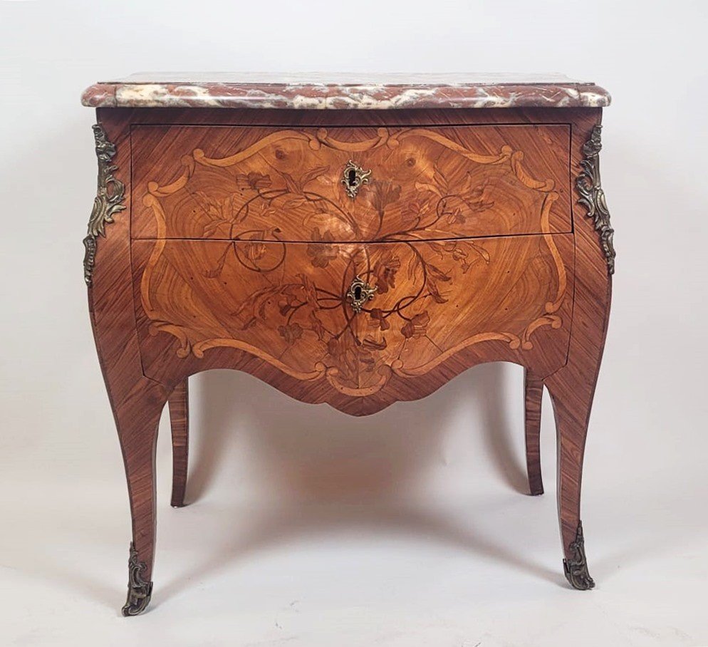 Louis XV Inlaid Commode-photo-4